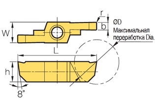 Пластина Korloy SGR/L 060615-R10 PC9030