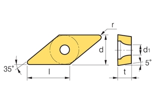 Пластина Korloy VBMT 160408-MP CN2500