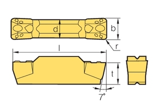 Пластина Korloy MGMN 250-G PC5300