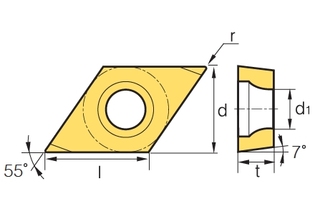 Пластина Korloy DCET 070202MFR-KF PC8110
