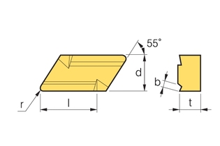 Пластина Korloy KNUX 160405R12 NC3220