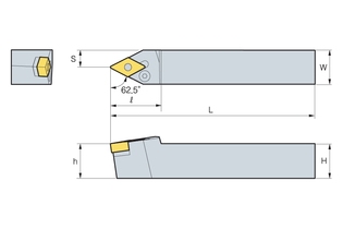 Державка Korloy PDNNR/L 3232-P15N