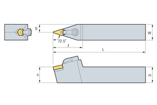 Державка Korloy MVVNN 2525-M16