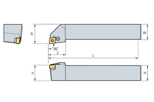 Державка Korloy PCLNR/L2020-K09-4N