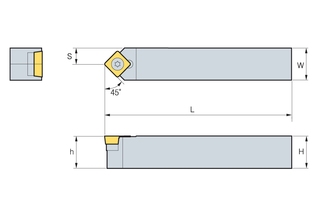 Державка Korloy SSDCN 1212-F09