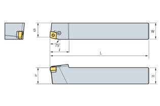 Державка Korloy PCBNR/L2525-M09-4N