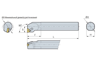 Державка Korloy A32S-MTFNR/L-16