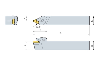 Державка Korloy CKNNR 2525-M16