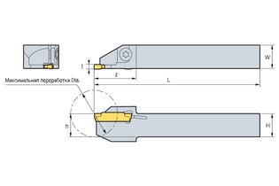 Державка Korloy MGEHR/L1010-Х25А