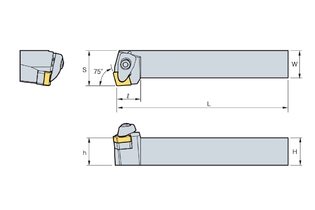 Державка Korloy DCKNR/L 3225-P12