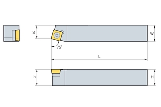 Державка Korloy SSBCR/L 1616-H09