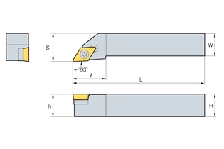 Державка Korloy SDJCR/L 2525-M11