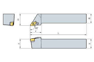 Державка Korloy PDJNR/L2525-M11-5N