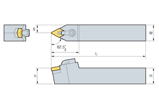 Державка Korloy MDNNN 2525-M15-3