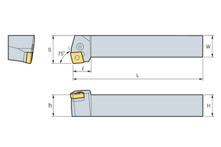 Державка Korloy PCKNR/L 3225-P12