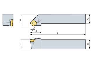 Державка Korloy PSSNR/L 2525-M12N