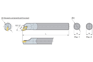 Державка Korloy E20S-SDQCR/L-11