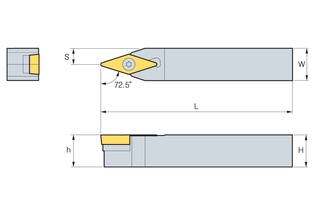 Державка Korloy SVVCN 1616-H13