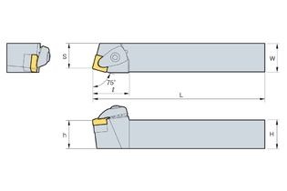 Державка Korloy DSBNR/L 3232-P19