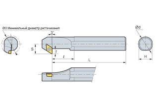 Державка Korloy S25R-SDZCR/L-11