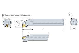 Державка Korloy S16R-PCLNR/L-09