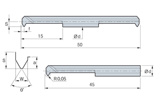Резец Korloy c двумя режущими кромками MTR 0415-F60