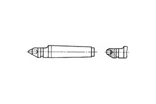 Полуцентр упорный твердосплавный 7032-0080 КМ4