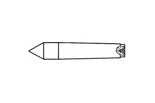 Центр упорный 7032-0055 М100 Биение конуса 60 0,005 мм ГОСТ 13214-79