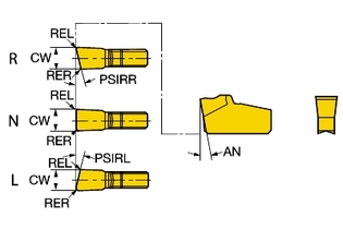 L151.2-250 08-5F 1125 Режущая пластина T-Max® Q-Cut для отрезки (sandvik)