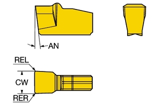 N151.2-300-25-4G 1125 Режущая пластина T-Max® Q-Cut для обработки канавок (sandvik)