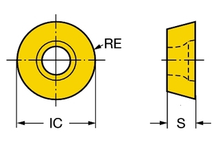R300-0724E-PM 1025 Режущая пластина CoroMill® 300 для фрезерования (sandvik)