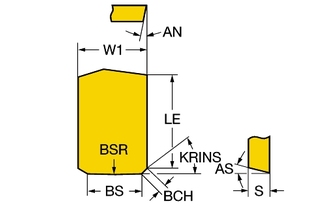 BPKX 19 04 PD R SM30 Режущая пластина для фрезерования ModulMill (sandvik)