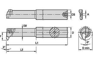 A-NNT -1 Расточная оправка Top Notch для резьбонарезания 1098943 A10KNNTOR1 A10KNNTOR1