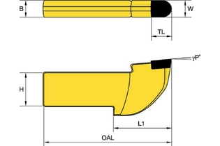 Хвостовик 25 мм (1/2 x 1) 4084222 U7LP2 U7LP2 kennametal