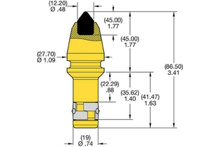 PICK C21HD/U43KHD 1010789 C21HD C21HD kennametal