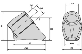 Серия K175 • Slim 5354621 K175-35 SLIM BLOCK K175-35 SLIM BLOCK kennametal