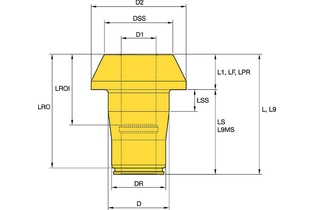 35mm Series 5126940 U90 14JWP35 BUSHING U90 14JWP35 BUSHING kennametal
