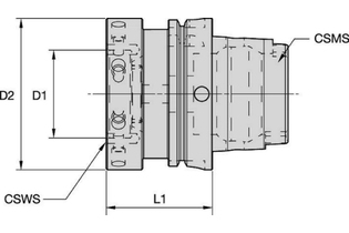 SIF-HSK100 Форма A 3738511 HSK100ASIF70050M HSK100ASIF70050M kennametal