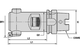 Расточные головки SVS • HSK Форма A 1763116 HSK63ASVS4B139M HSK63ASVS4B139M kennametal