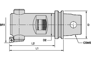 Расточные головки SVS • KM 1763375 KM50SVS4B125M KM50SVS4B125M kennametal