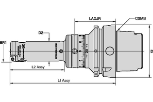 Развертки Romicron™ AVS с хвостовиком HSK 5124579 HSK63AAVS2B139MCLB HSK63AAVS2B139MCLB kennametal