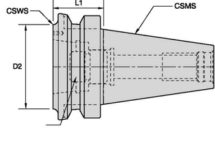KR-HSK Form B/AD • Romicron® Adapter 3554377 BT50BKR80060M BT50BKR80060M kennametal